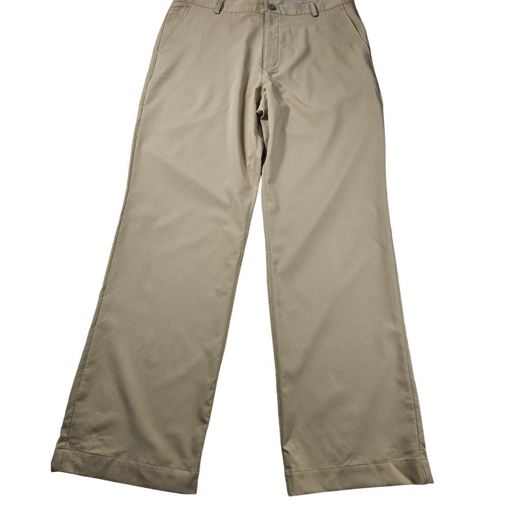 Under armour 36x32 khaki chino coach pants performance quick dry active tan